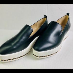 KARL LAGERFIED NWT Black Slip on loafers SZ 8